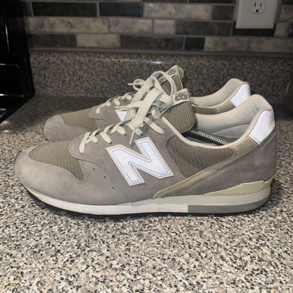 New Balance 996 Shoes Mens Size 13‎ Gray Suede Made USA U996GR Running Sneakers